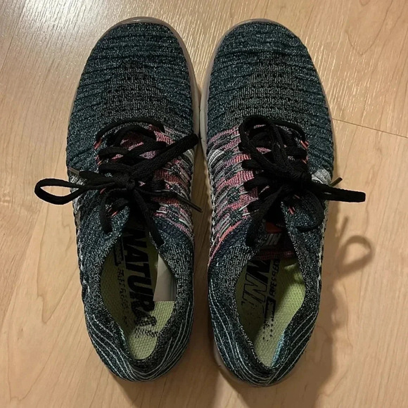 Nike Free RN Flyknit Running Shoes Sneakers Blue Women’s 8.5 - Picture 6 of 10